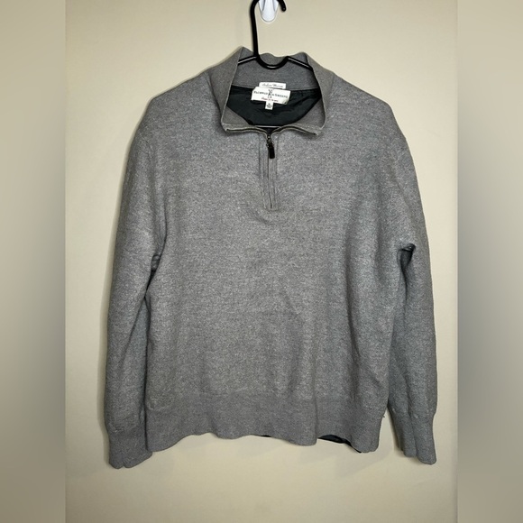 Fairway & Greene Italian Merino Wool 1/4 Zip Size XL Lined Golf Sweater Money - Picture 1 of 6